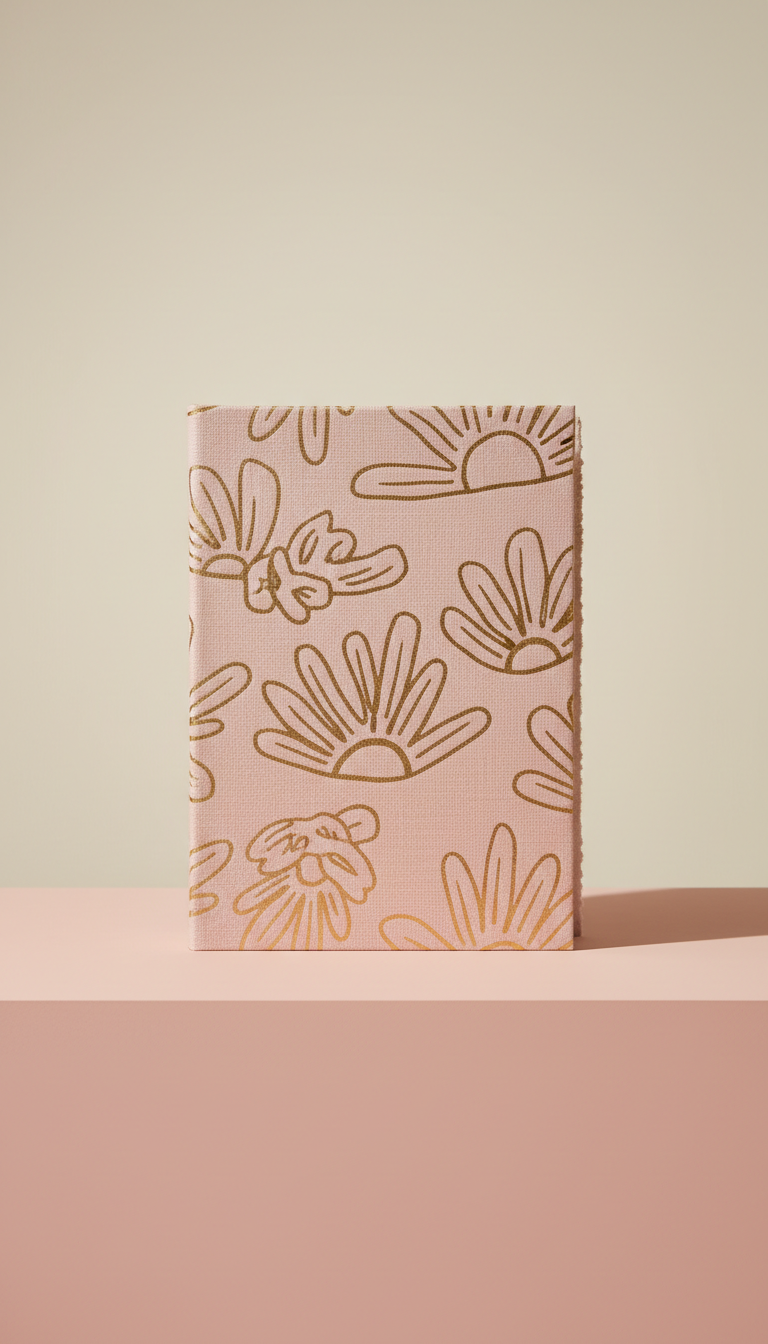 Linen Journal with Gold Foil Accents