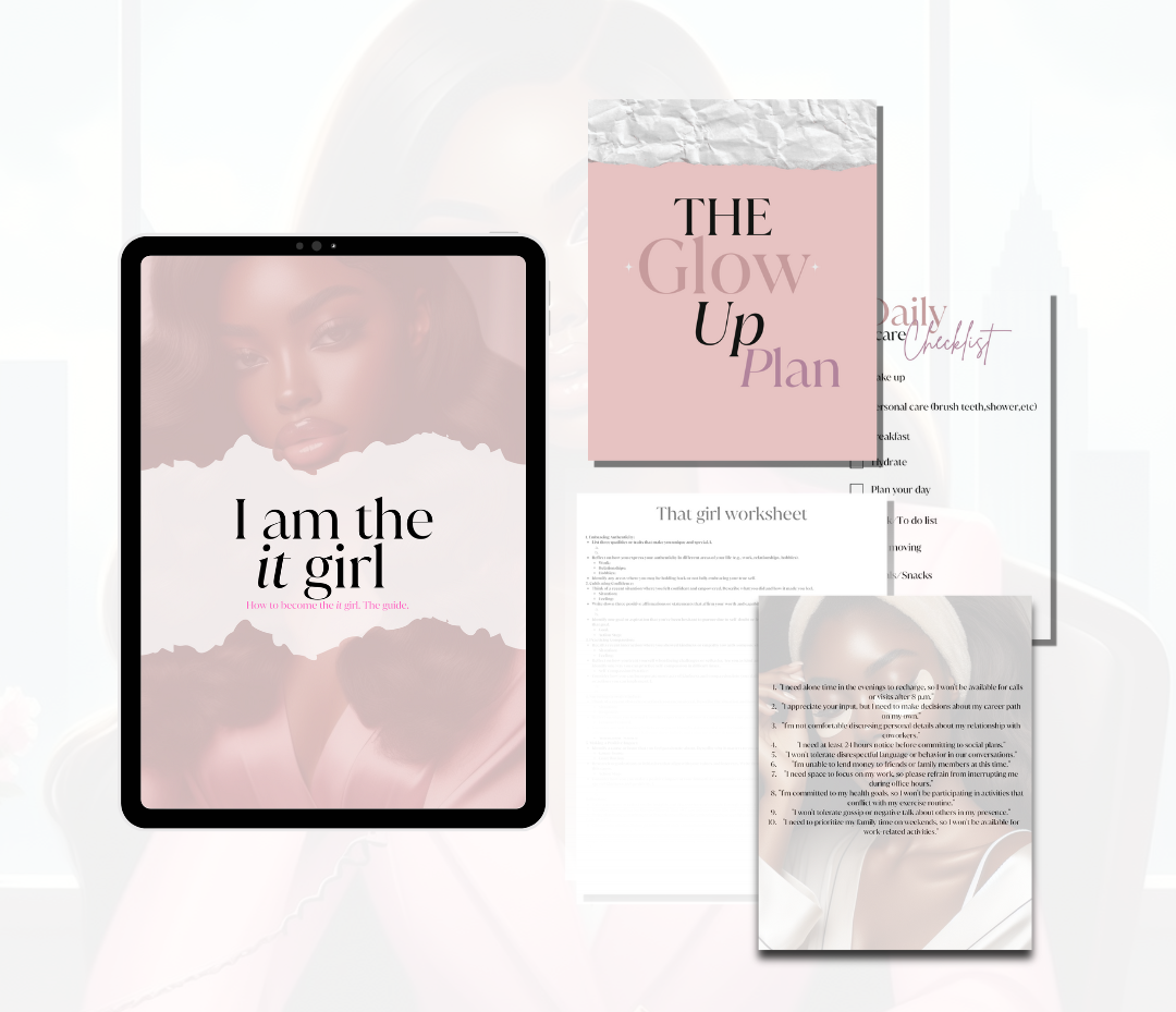 IT GIRL WORKBOOK - GUIDED SELF LOVE WORKBOOK - DIGITAL DOWNLOAD